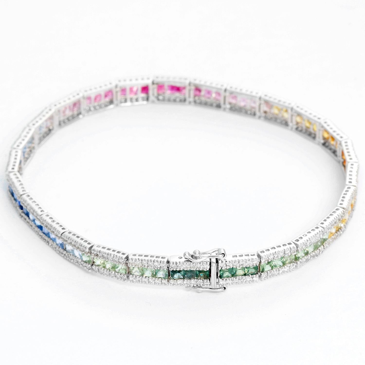 rainbow diamond bracelet