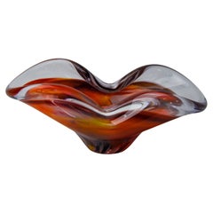 Mehrfarbiger Aschenbecher Sommerso von Seguso, Murano-Glas, Italien, 1970