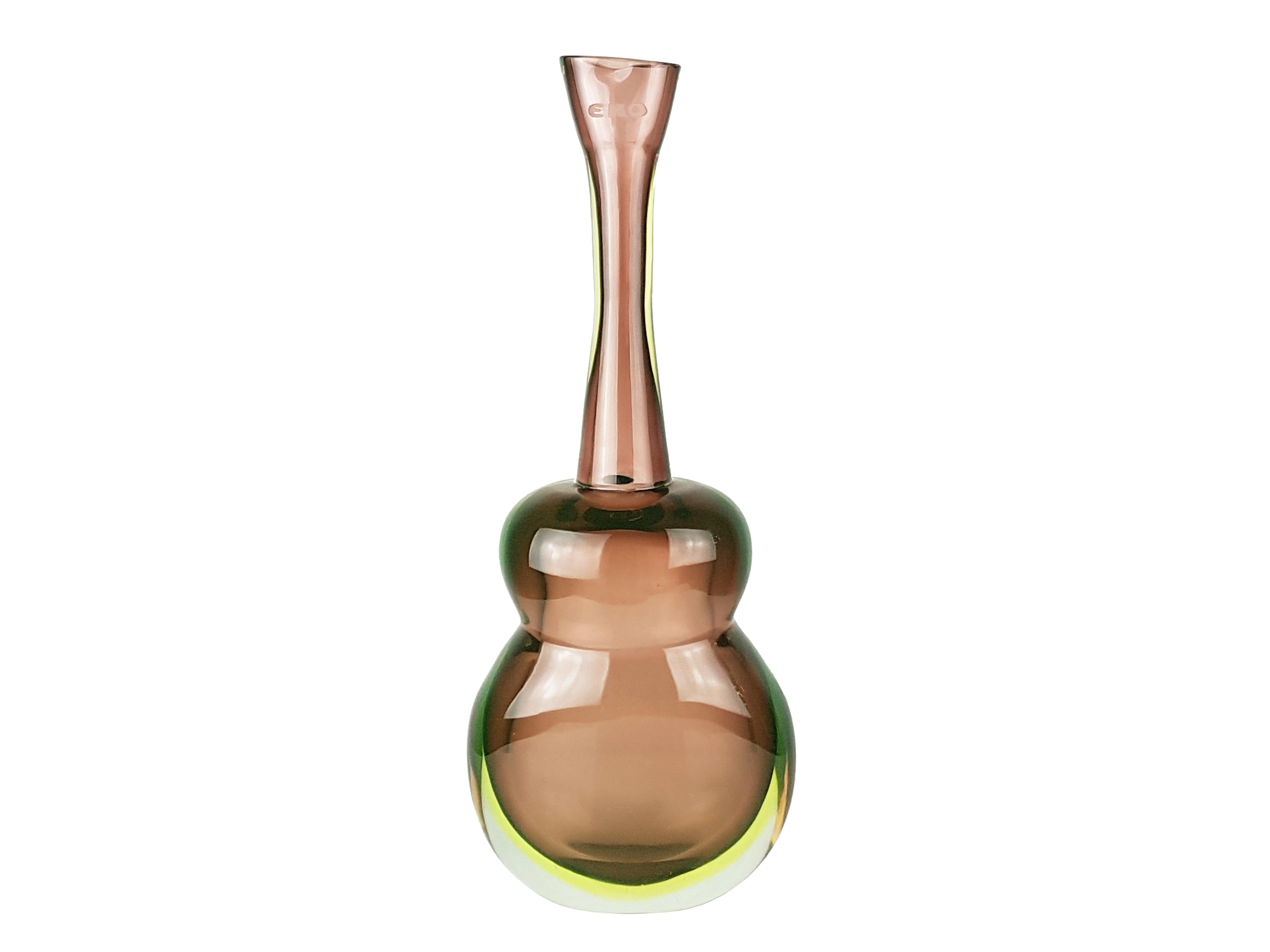 Multicolored Sommerso Glass 1960s Vase by Flavio Poli for Seguso/Eko For Sale 1