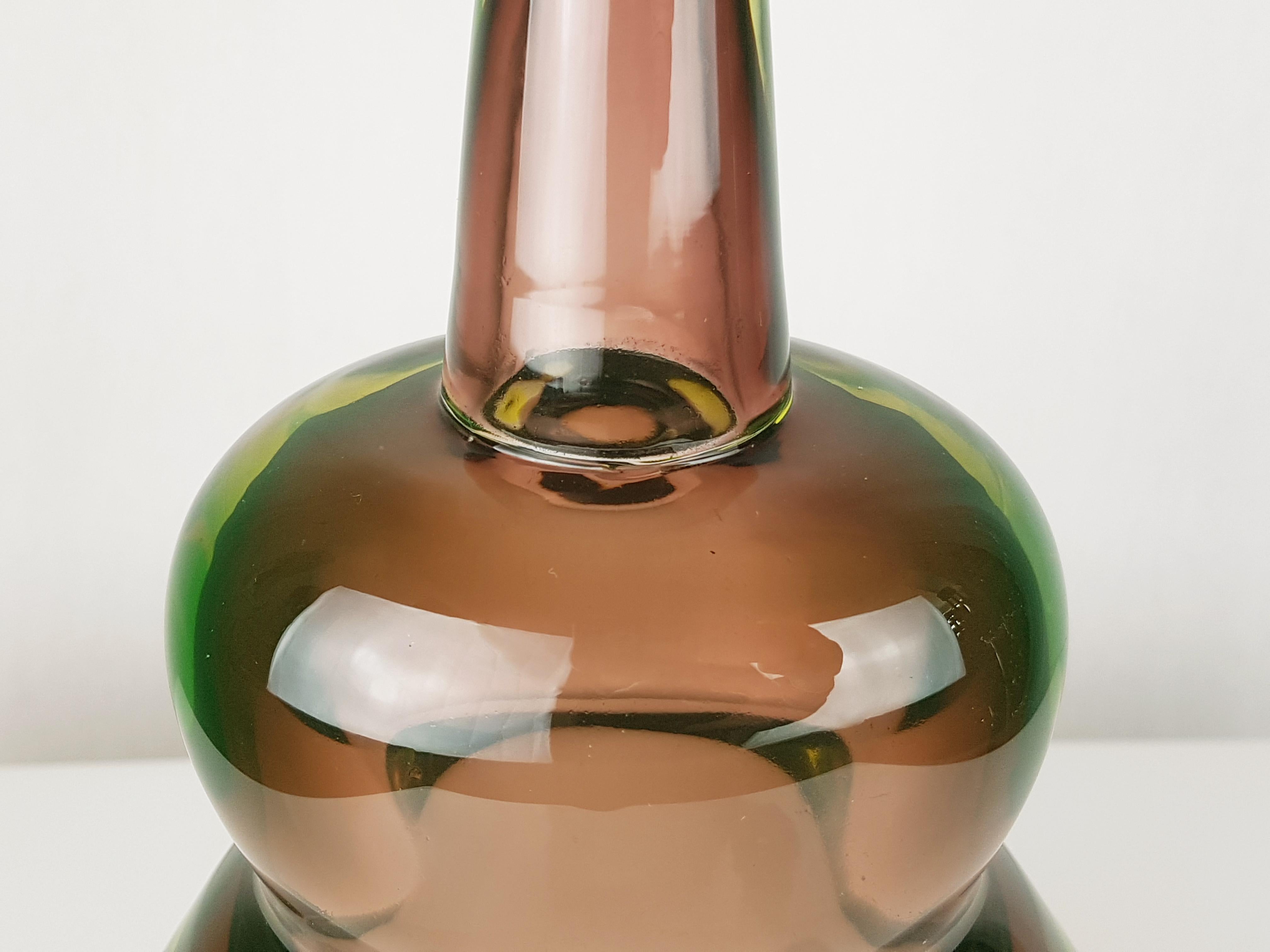 Space Age Vaso multicolore in vetro Sommerso 1960 di Flavio Poli per Seguso/Eko in vendita
