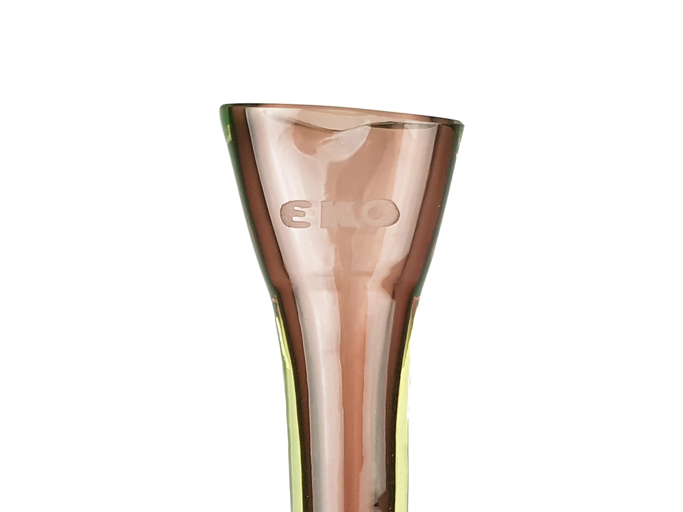 Multicolored Sommerso Glass 1960s Vase by Flavio Poli for Seguso/Eko In Good Condition For Sale In Varese, Lombardia