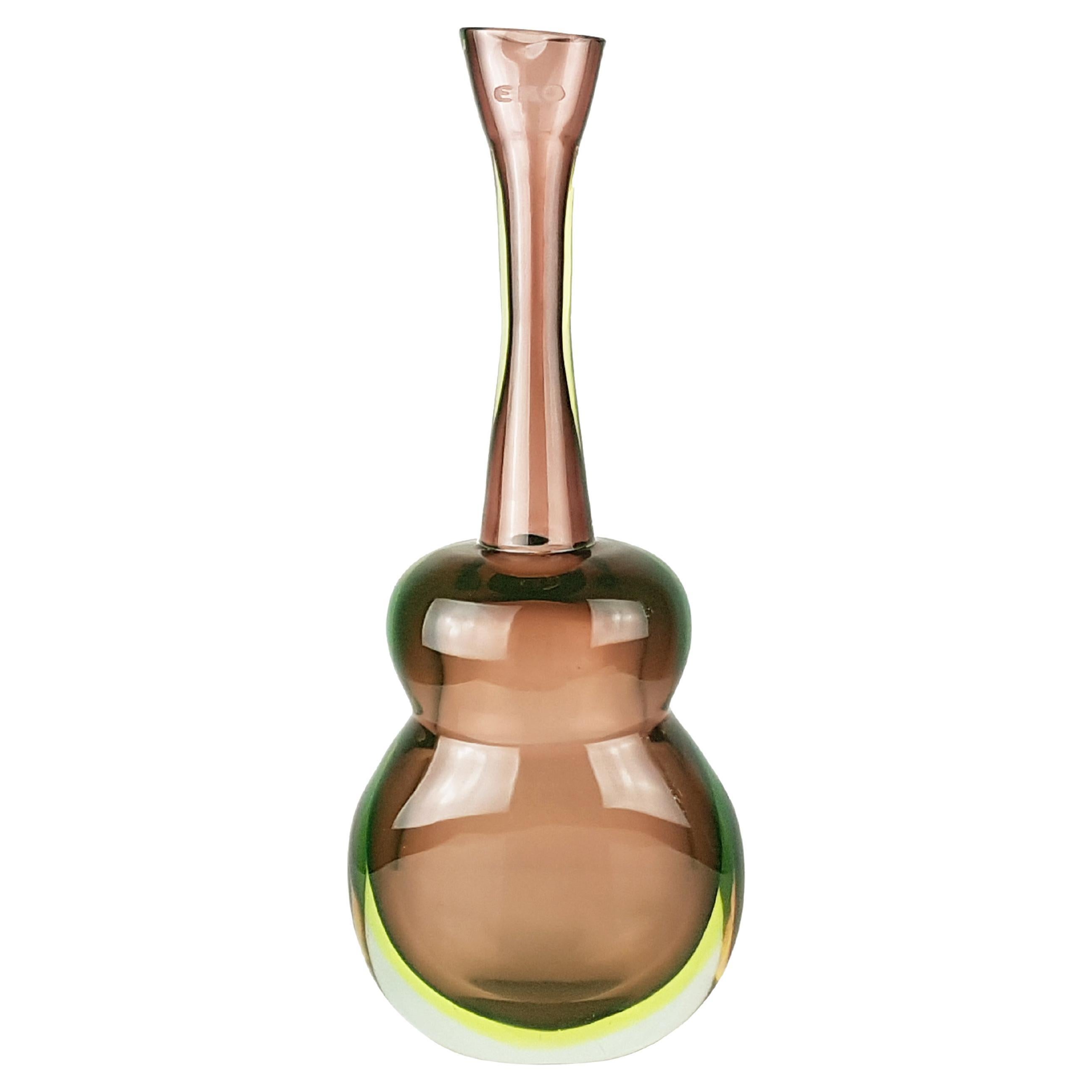 Multicolored Sommerso Glass 1960s Vase by Flavio Poli for Seguso/Eko For Sale