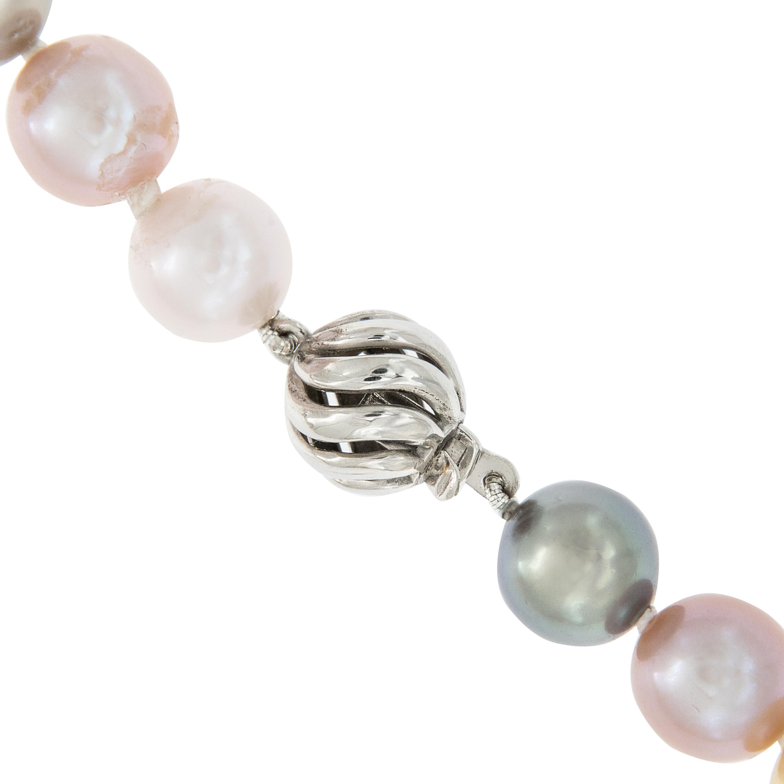 Women's Multicolored South Sea and Freshwater Pearls Necklace