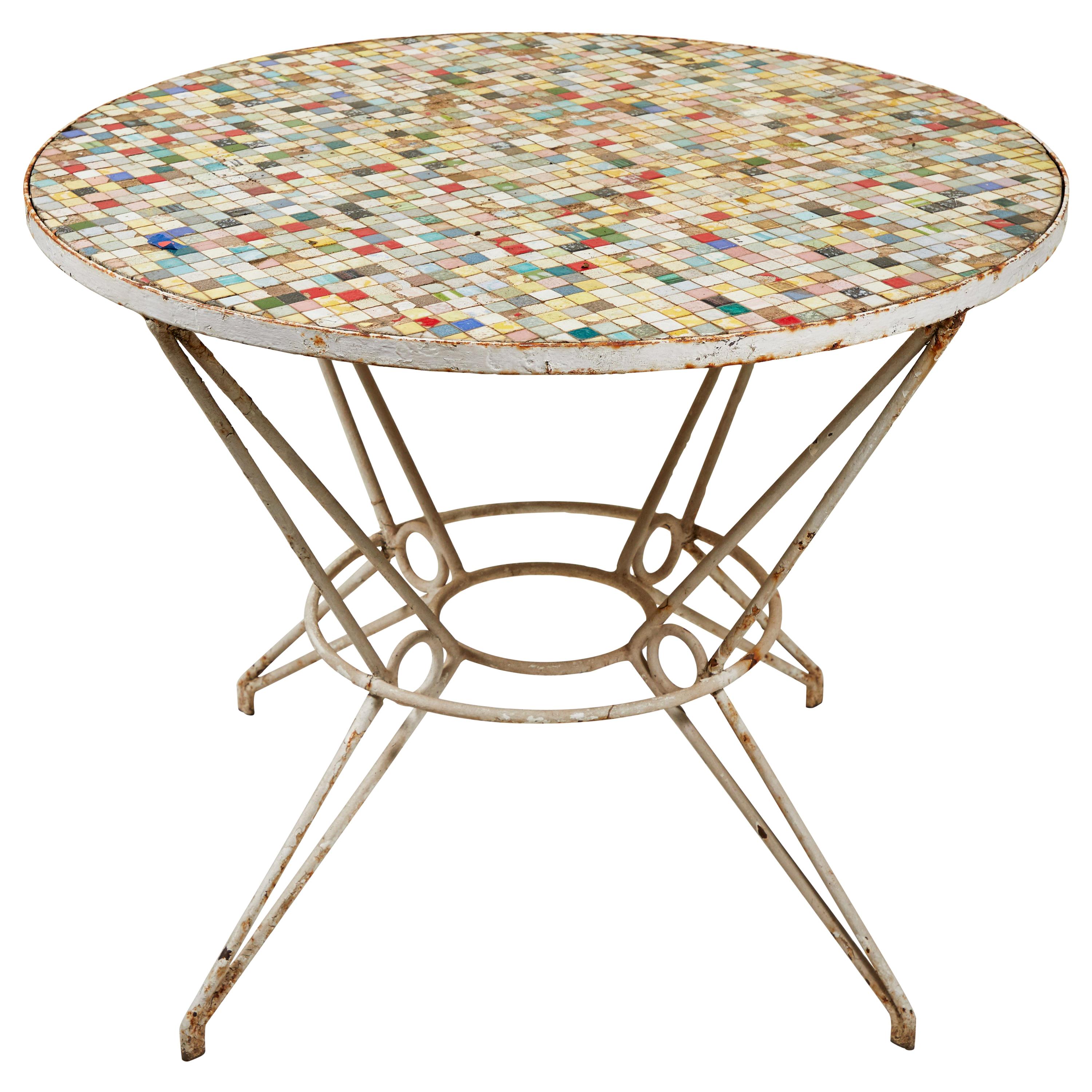 Multicolored Tile Table