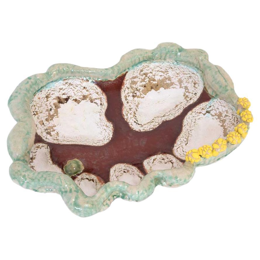 Multicolored Tray Model “Party Platter” by Nick Weddell Stoneware and Glaze Clay