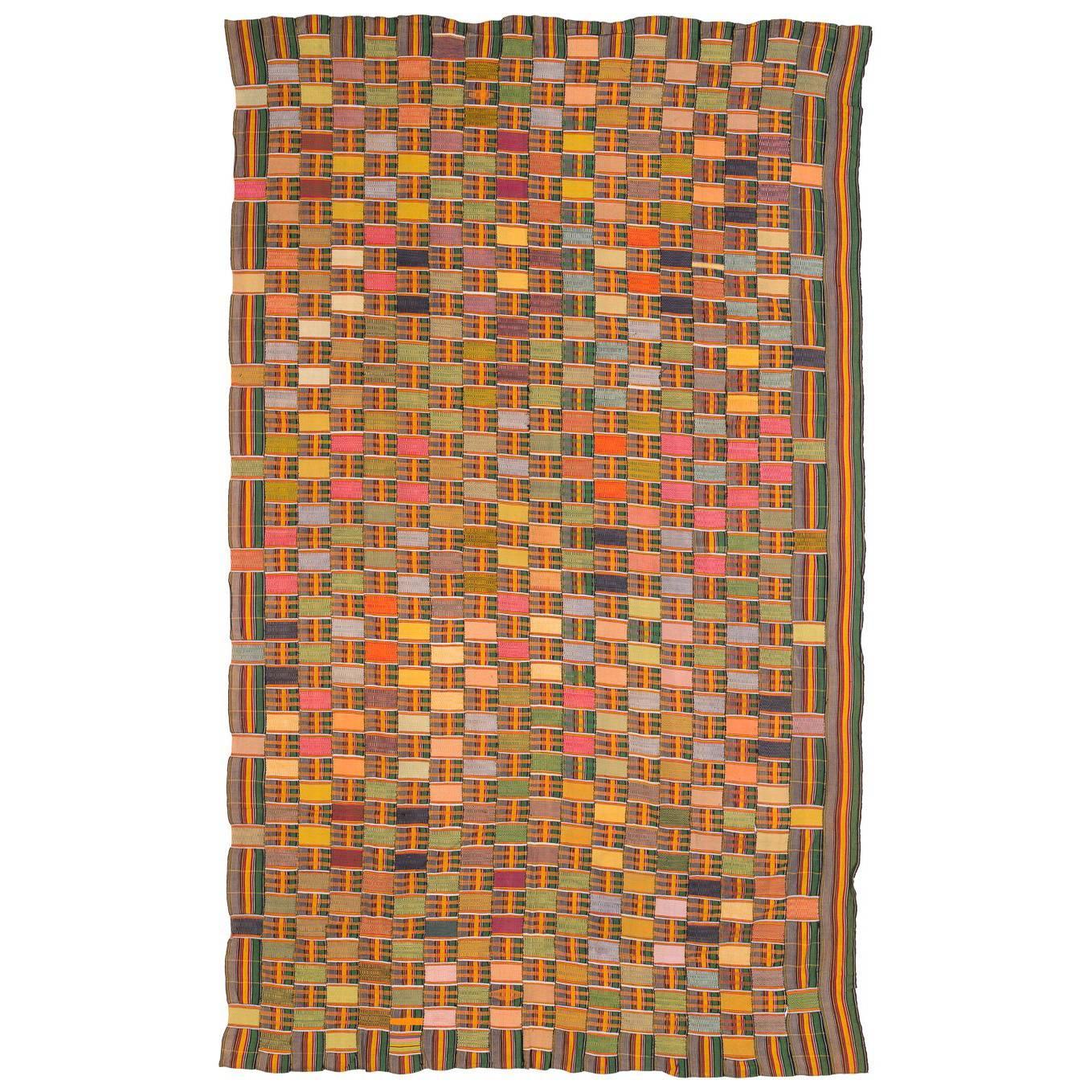 Multicolored Vintage African Ewe Fabric