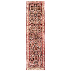 Long Vintage Persian Malayer Runner  4'3 x 16'