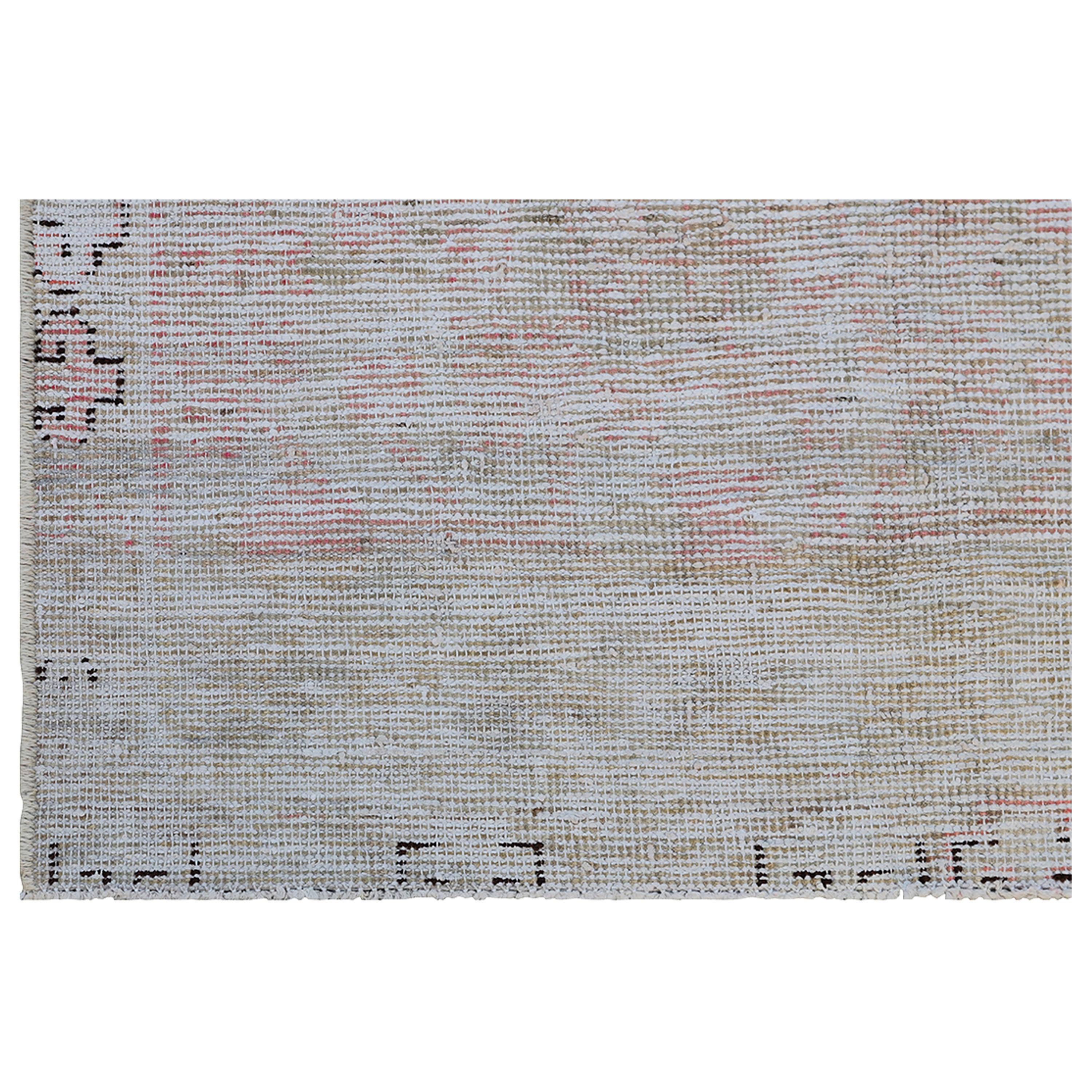 Abc Teppich Mehrfarbiger Vintage Teppich aus Woll-Baumwoll-Mischung - 4' x 7'2