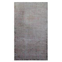 Multicolored Vintage Wool Cotton Blend Rug - 4' x 7'2"