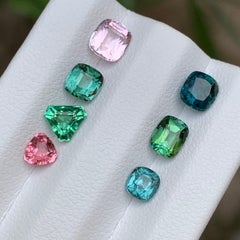 Turmalina Natural Multicolor 4,18 Quilates Talla Mixta Piedras Sueltas Parcela-Joya