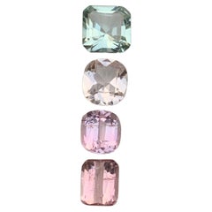 Jewelry taille libre tourmaline naturelle multicolore taille coussin taille 4 carats
