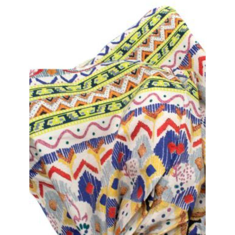 Women's Multicolour Aztec print cotton poplin shorts For Sale