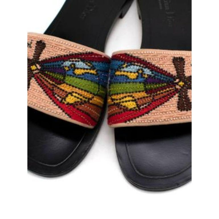 beaded mules flats