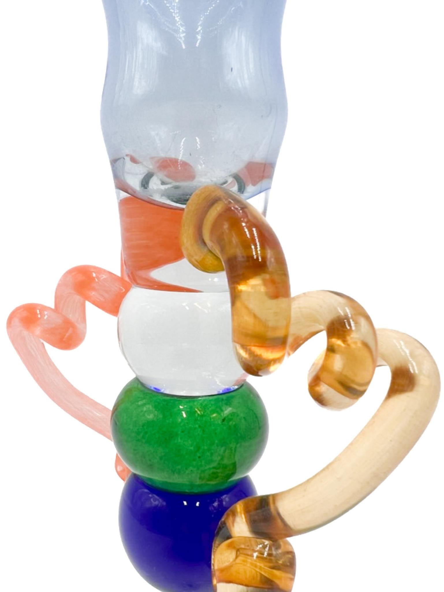 Multicolour Collection Glass in Bohemian Crystal from the 1950s 1