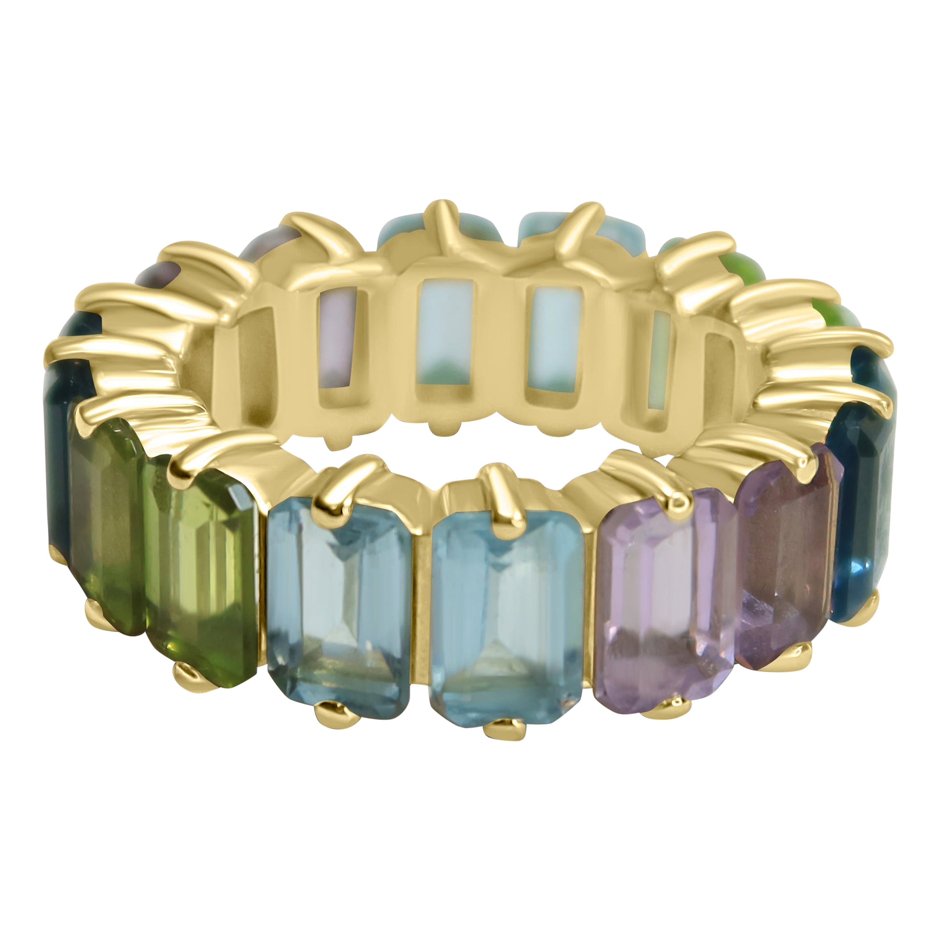 Mehrfarbiges Eternity-Band im Angebot