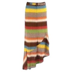 Multicolour knitted skirt