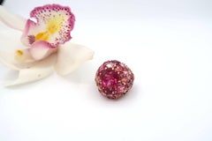Mehrfarbiger Edelstein / Halbedelstein Clustered 18K Gold Dome Cocktail Ring