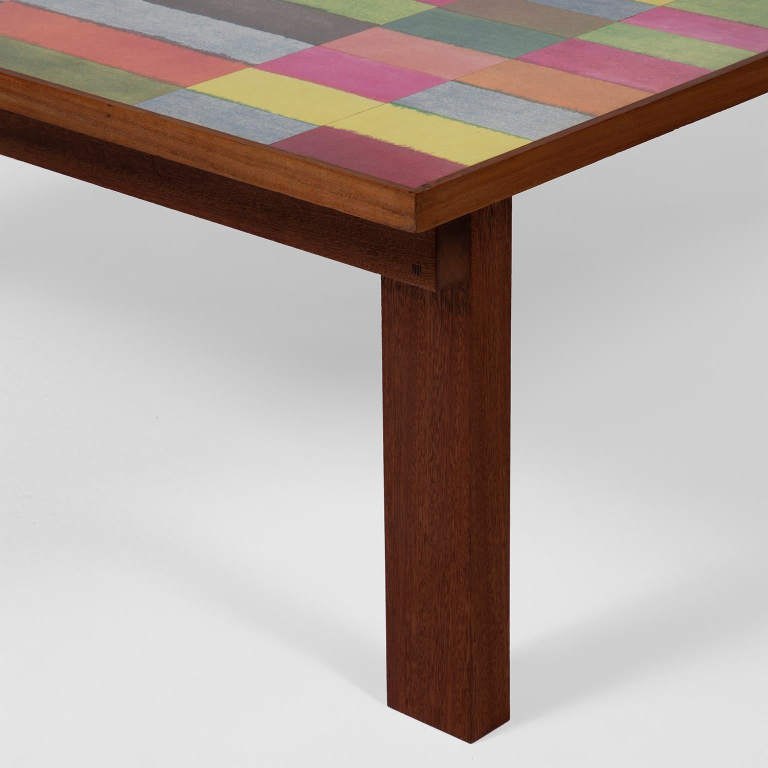 English Multicolour Rectangles Table by DANAD Design 'Barry Daniels' For Sale