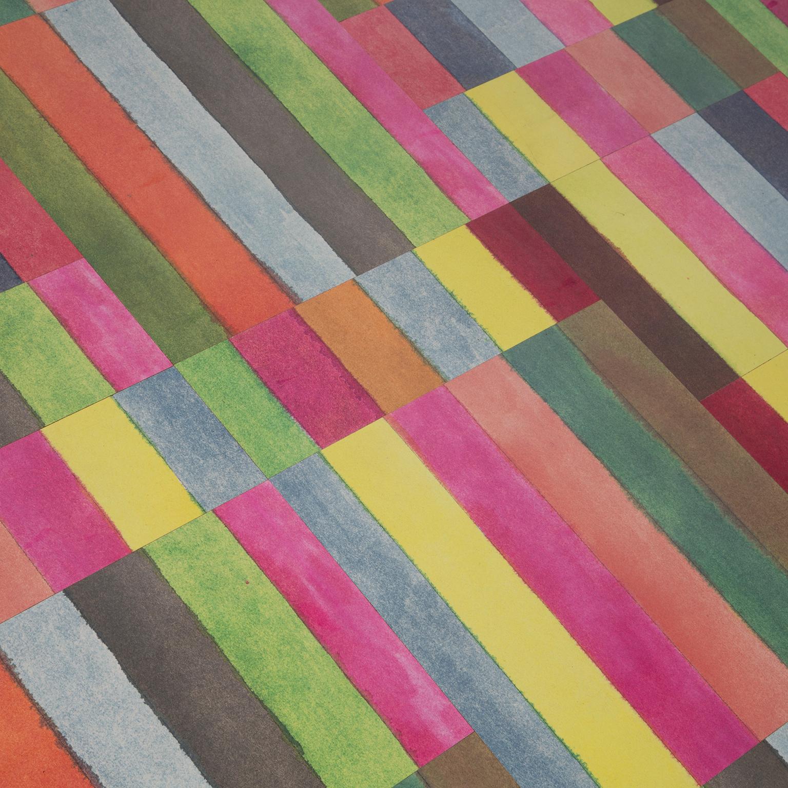 Contemporary Multicolour Rectangles Table by DANAD Design 'Barry Daniels' For Sale