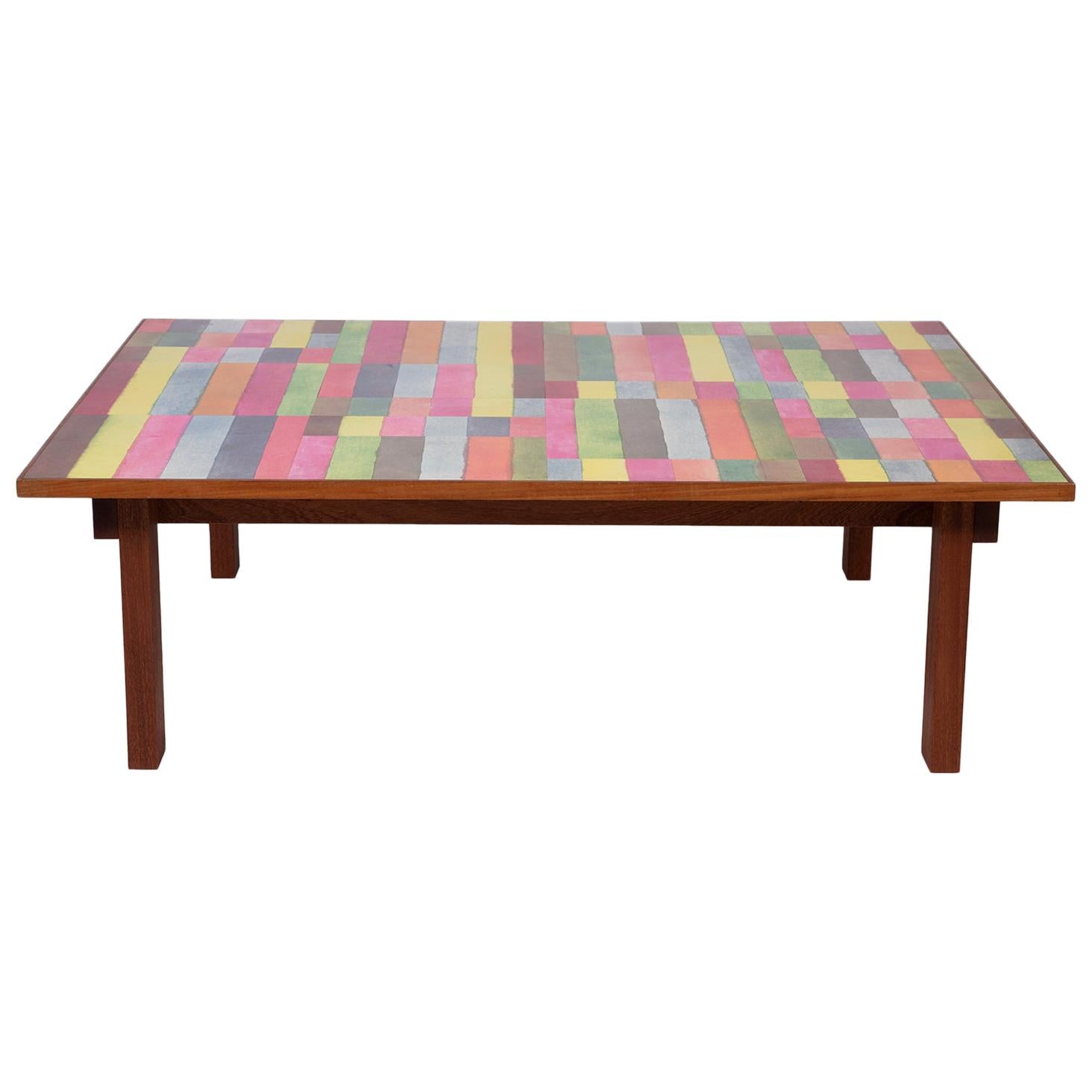 Multicolour Rectangles Table by DANAD Design 'Barry Daniels' For Sale