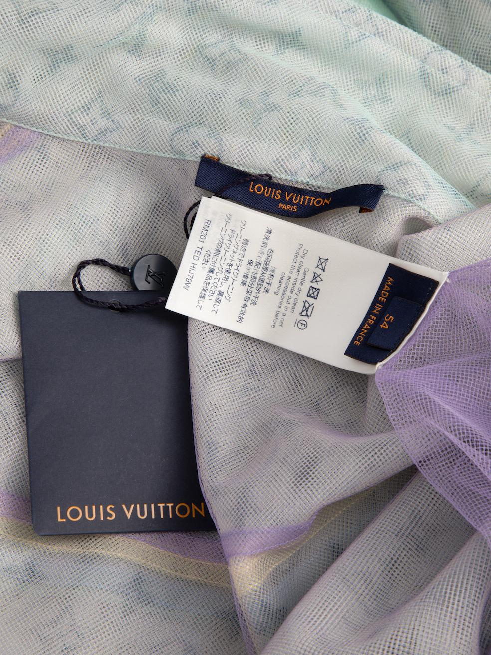 Louis Vuitton Multicolour Tulle Denim Style Jacket Size XL In New Condition In London, GB
