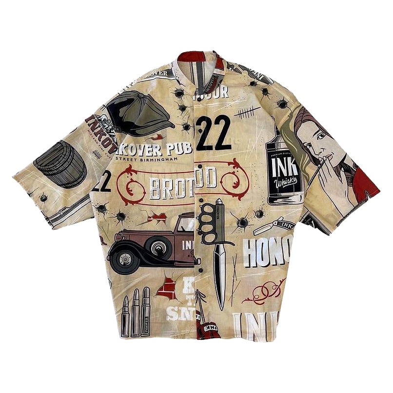 Mehrfarbiges Hemd aus Baumwolle NWOT