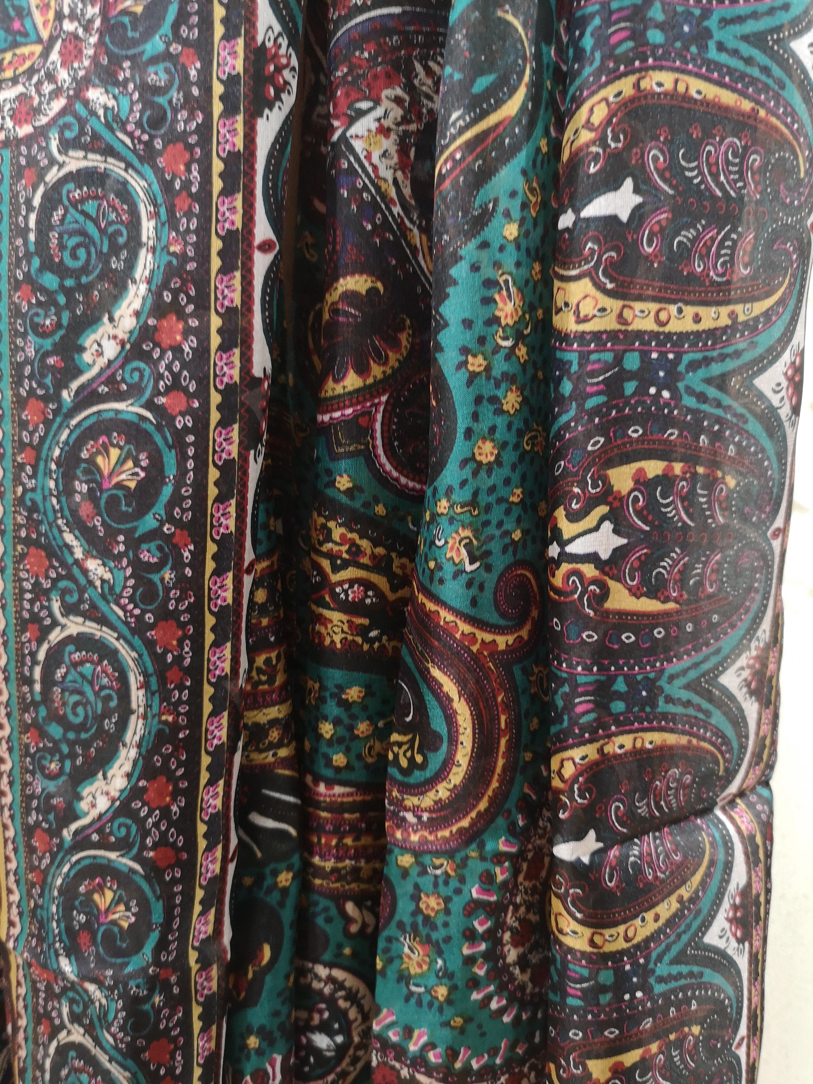 Multicoloured silk scarf - foulard 2