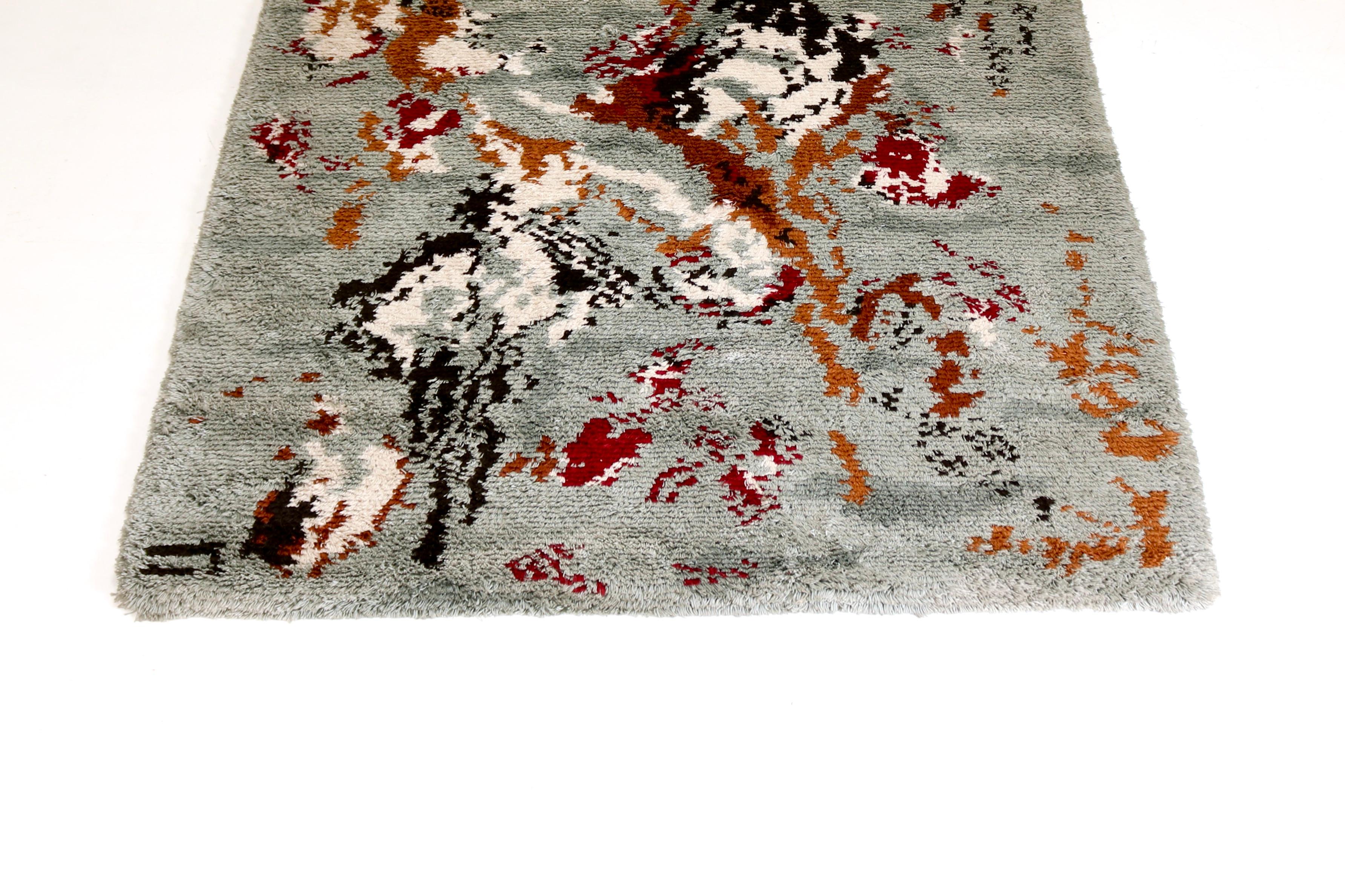 Wool Multicoloured wool carpet, Italian Design 1970 circa For Sale