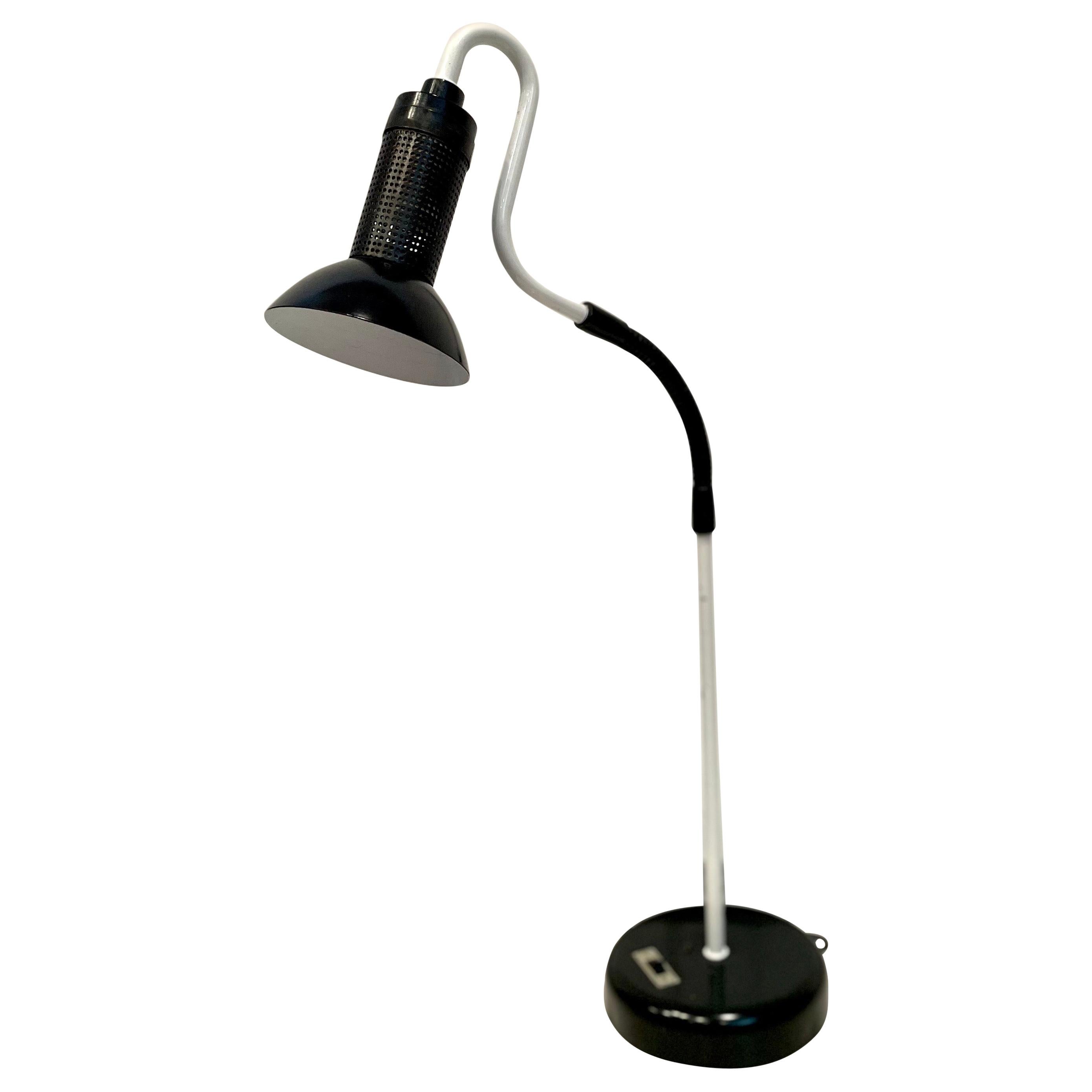 Multidirectional Goose Neck Memphis Era Italian Desk Lamp For Sale