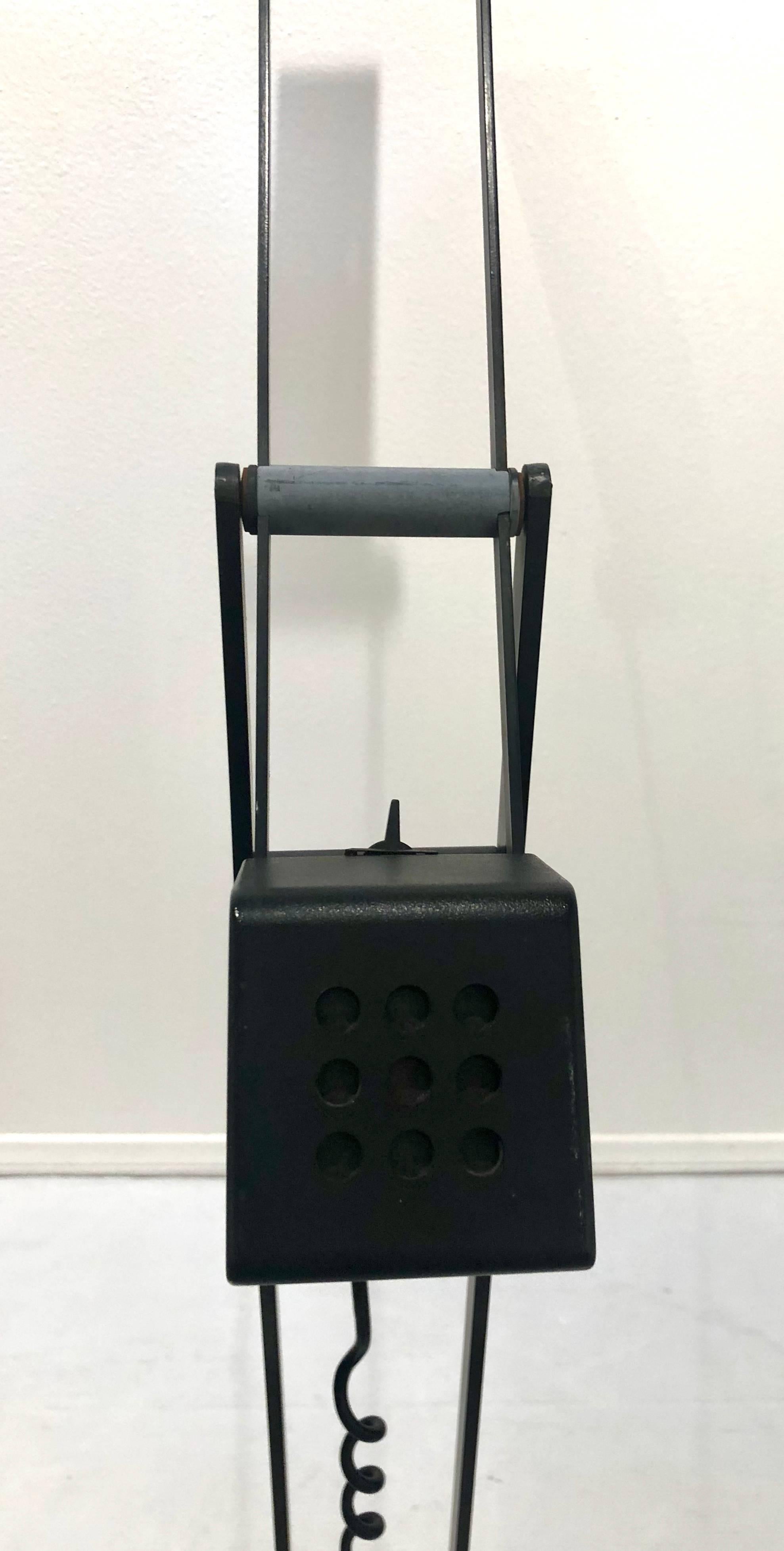 Multidirectional Postmodern Memphis Era Tall Italian Floor Lamp by Artup In Good Condition In San Diego, CA