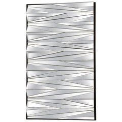 Multifaceted Glass Mirror, in the Style of Neal Small
