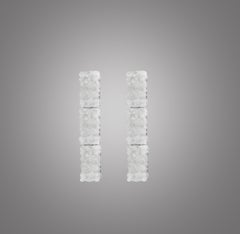 Multifaceted Rock Crystal Sconces by Phoenix