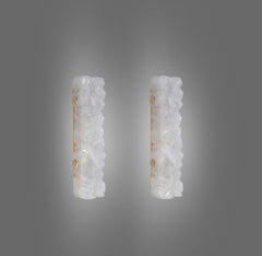 Multifaceted Rock Crystal Sconces by Phoenix
