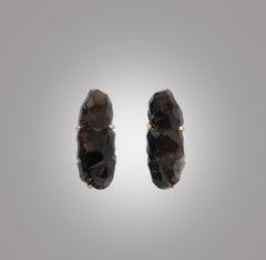 Multifaceted Smoky Rock Crystal Sconces by Phoenix
