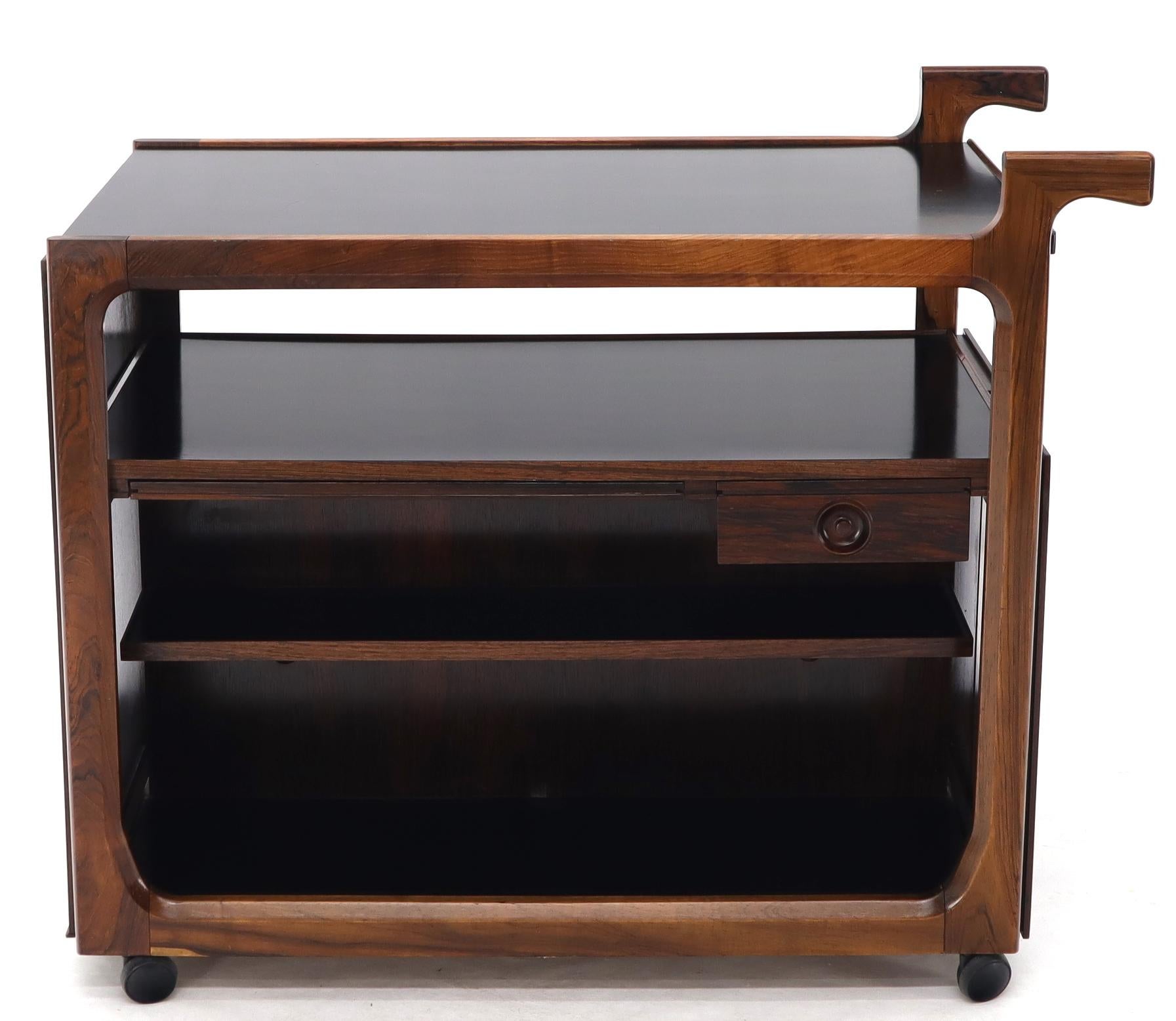 rosewood bar cart