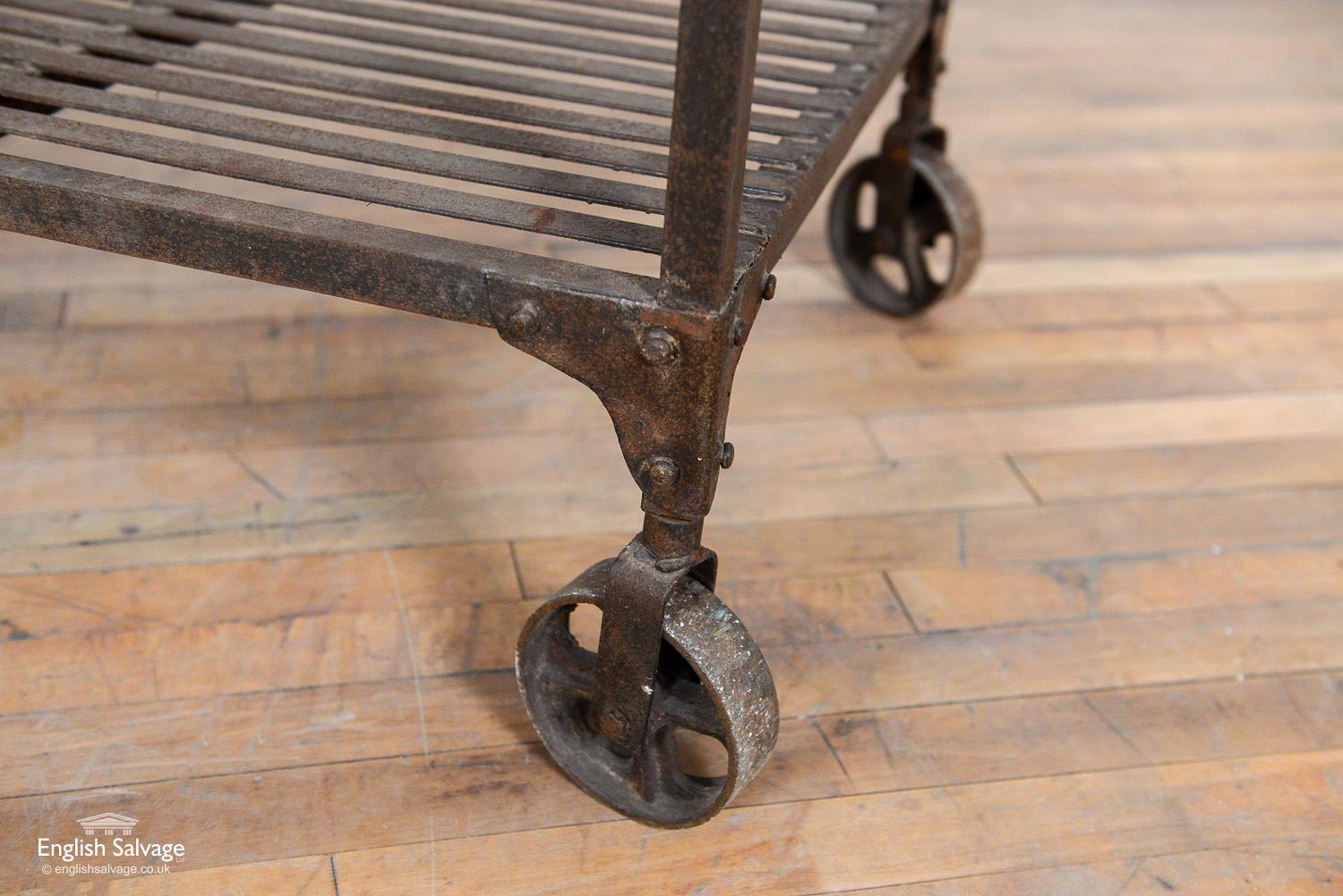 Iron Multifunctional Industrial Wheeled Table, 20th Century For Sale