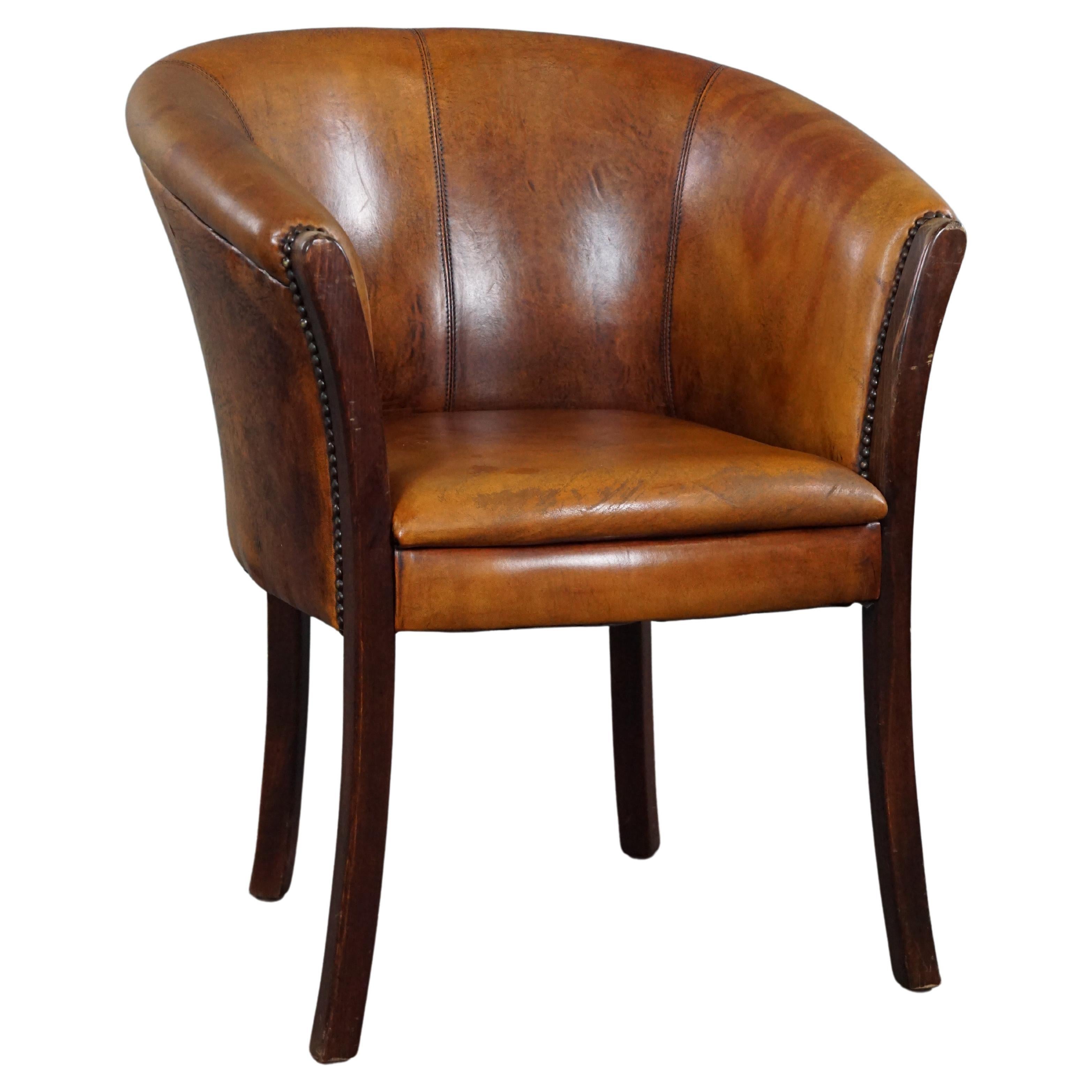 Multifunctional sheepskin side chair/tubchair For Sale