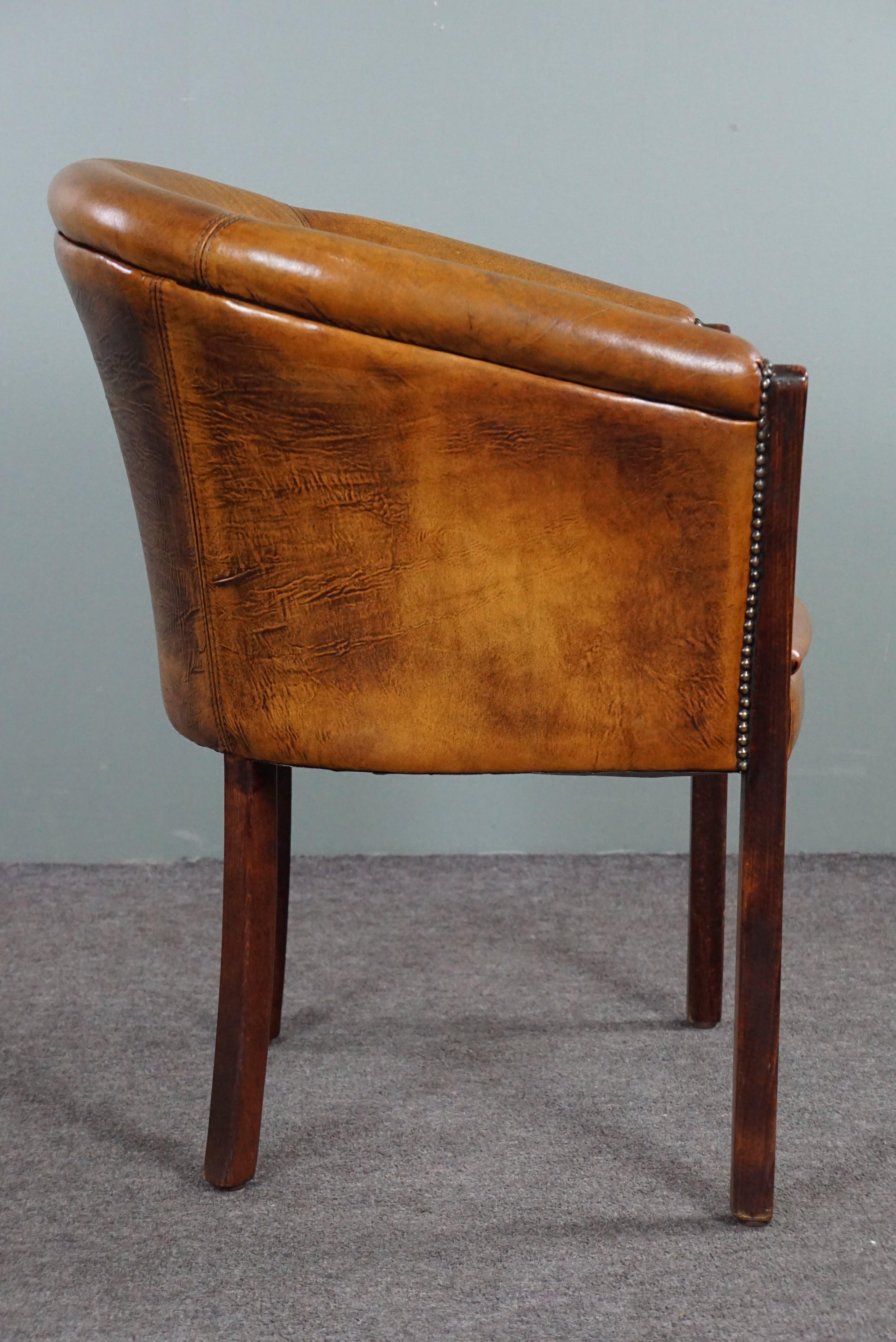 Multifunctional sheepskin tubchair, side chair In Good Condition For Sale In Harderwijk, NL