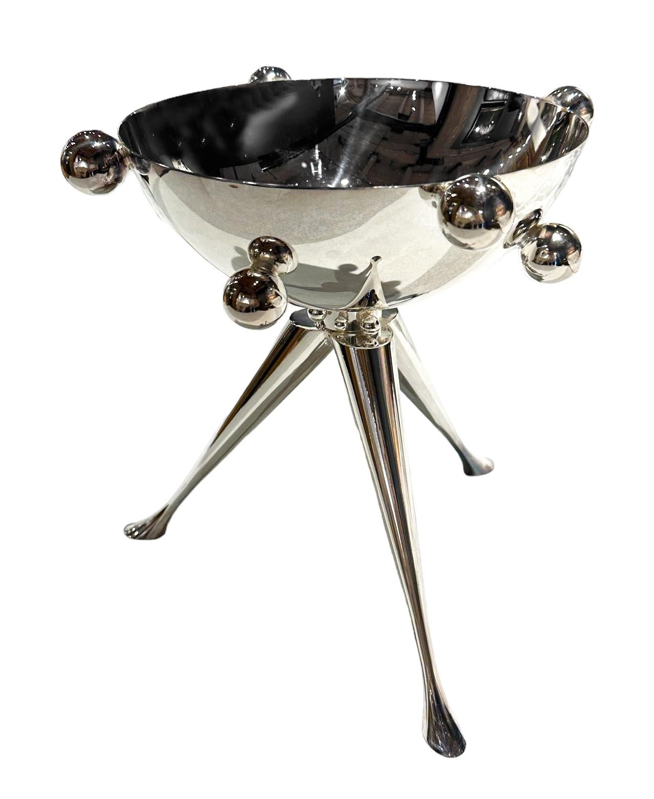 Multifunctional Silver Vessel, Sculptural Object by Raju Peddada - 