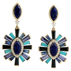 Iolite Dangle Earrings