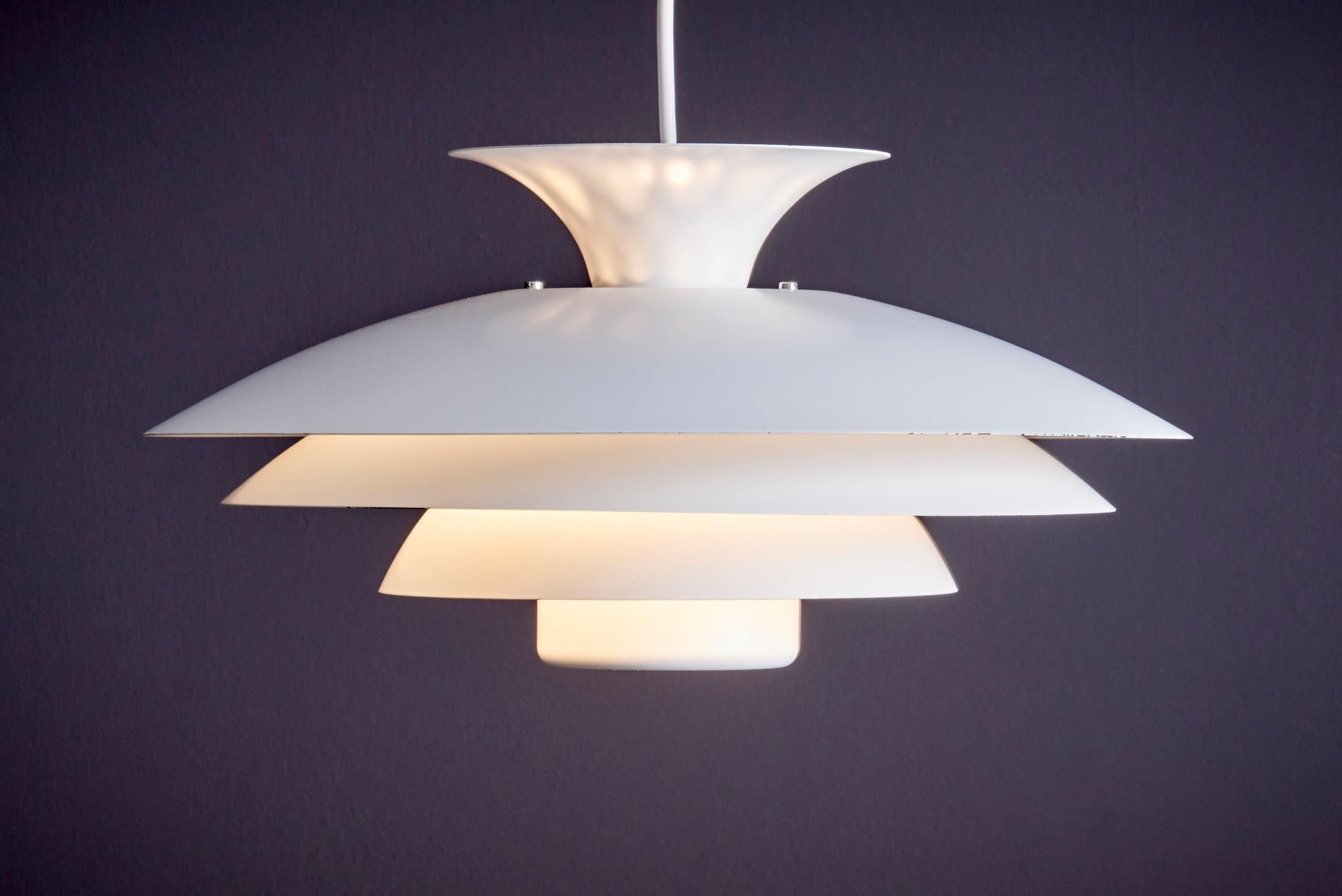 Danish Multilayer Pendant Lamp by Form‑Light For Sale