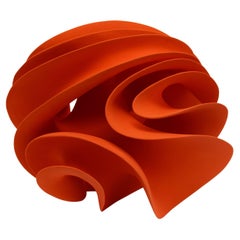 Multilayered Orange Abstract Sculpture, Merete Rasmussen