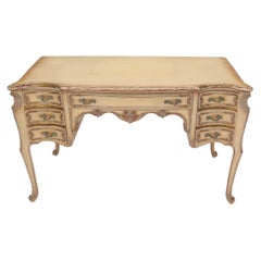 Multiple Drawers French Provincial Shabby Chic Style Desk or Vanity