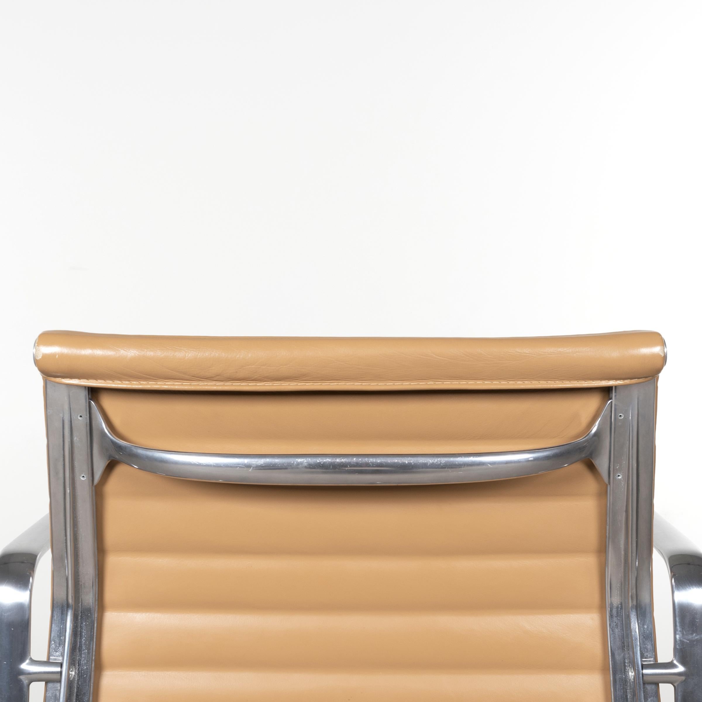 Multiple Eames Management Office Chair in Cognac Leather for Herman Miller 10