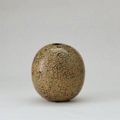 Multiple Layer Textured Urushi Lacquer Small Husk Vase by Alexander Lamont