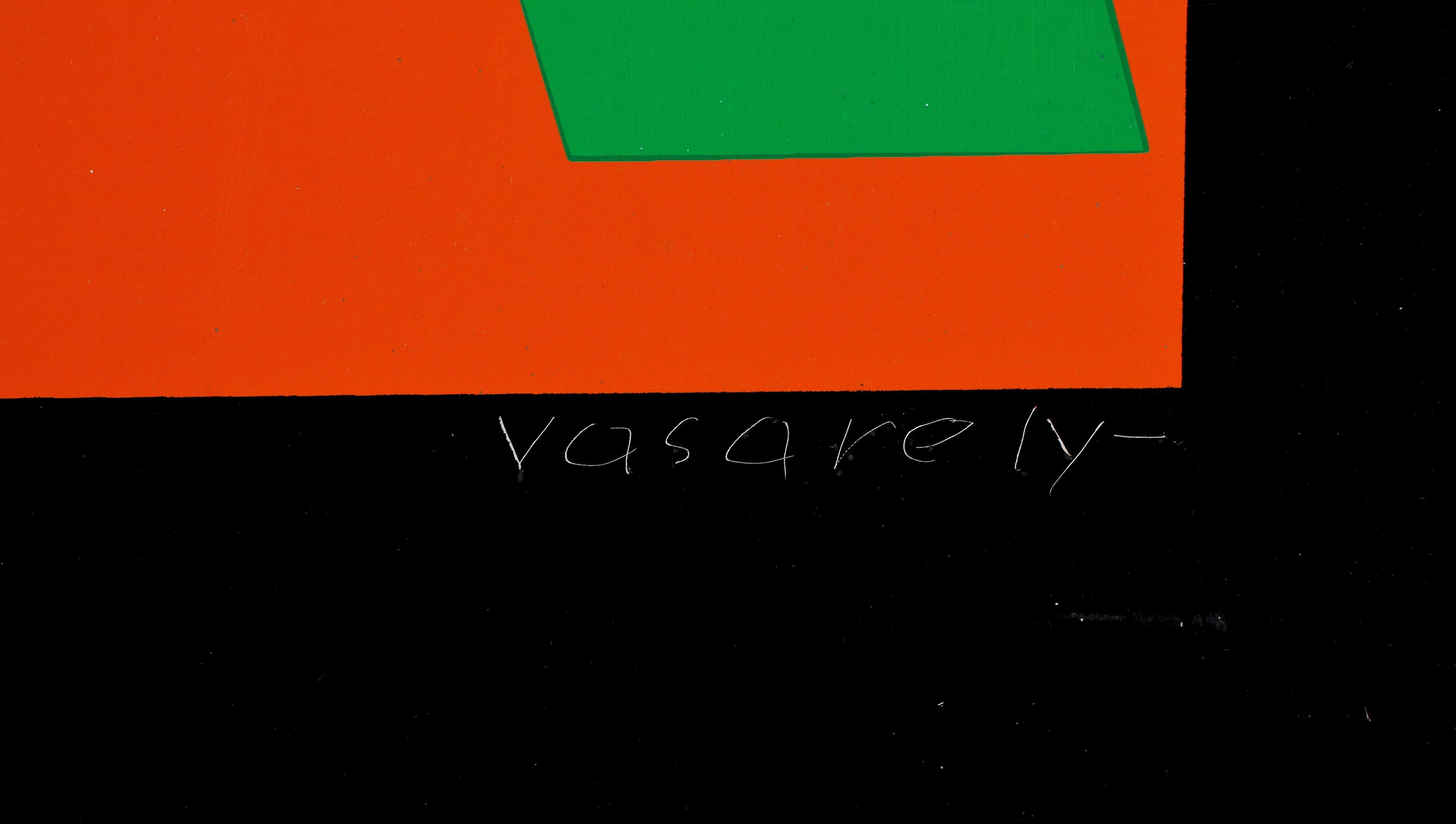 multiple on metal by Victor Vasarely Geometric composition Signed France 1970
Geometric composition on metal engraved signature and numbered 45/160
Good condition, some light scratches
Victor Vasarely, the strategy of the Multiple