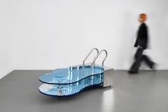 Multiple Premonitions' Stainless Steel Coffee Table by Cometabolism Studio