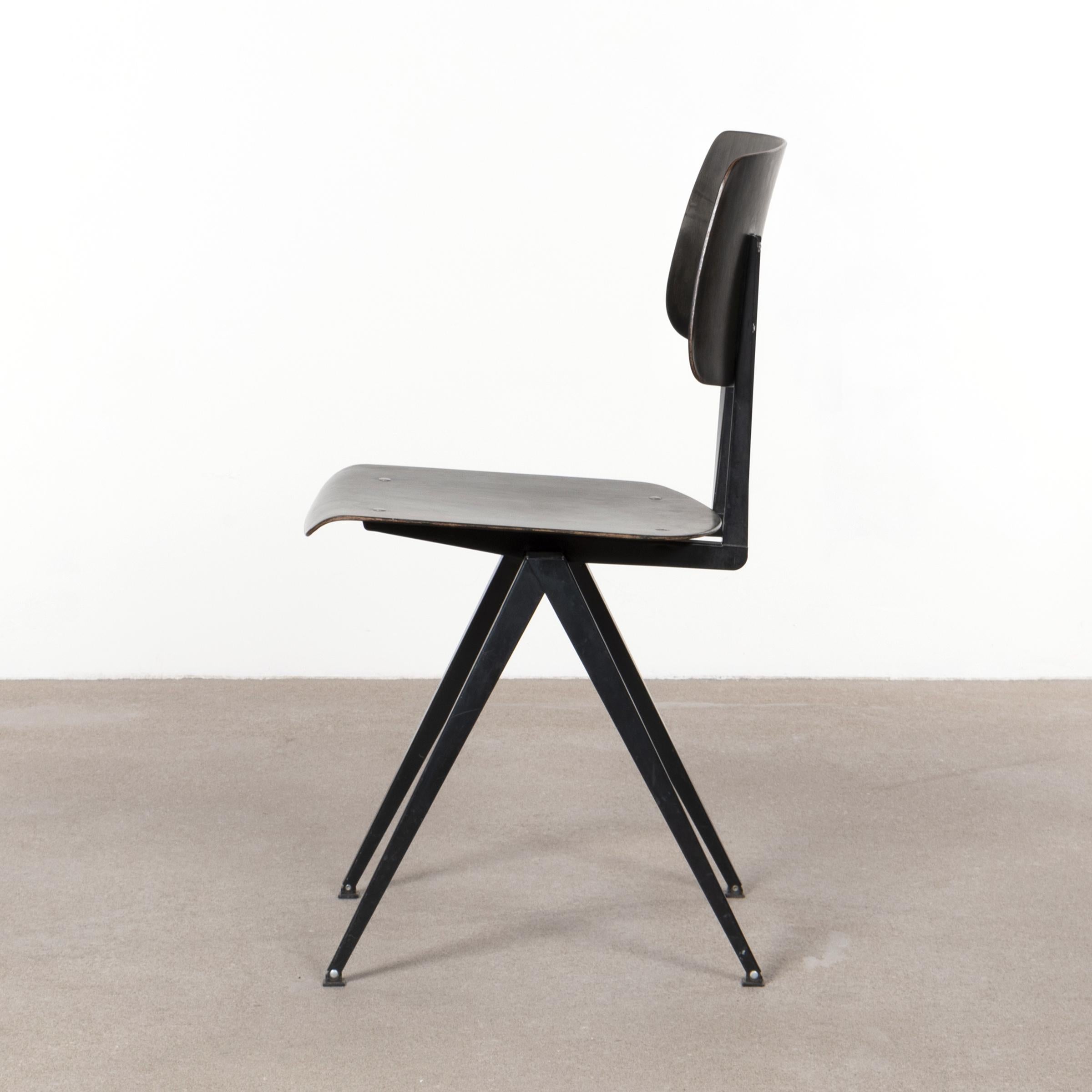 Multiple vintage Galvanitas Plywood Chairs S16 dark ebony, Netherlands 4
