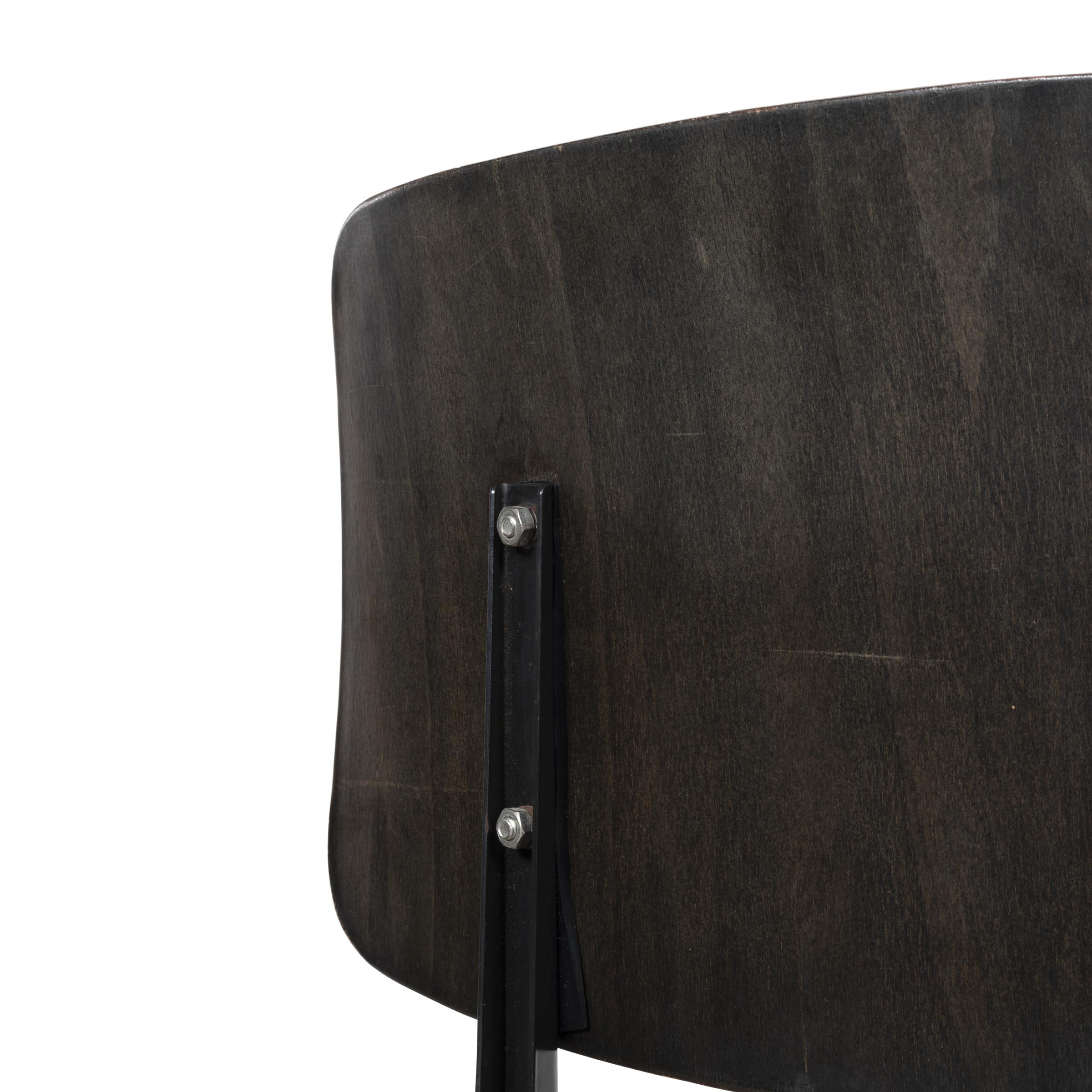Multiple vintage Galvanitas Plywood Chairs S16 dark ebony, Netherlands 11