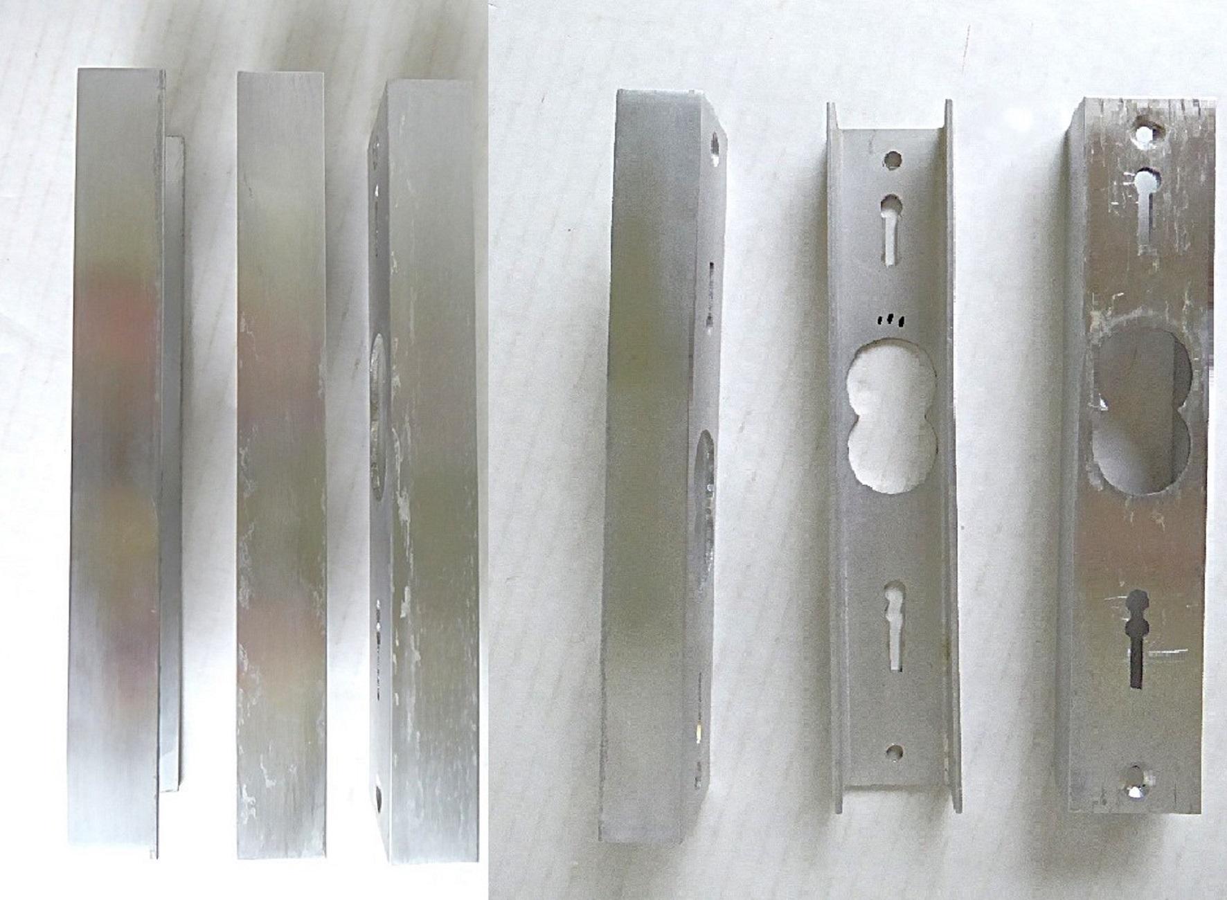 Multiples 1960s Minimalist Space Modern Aluminum European Sconces - 3 available For Sale 7